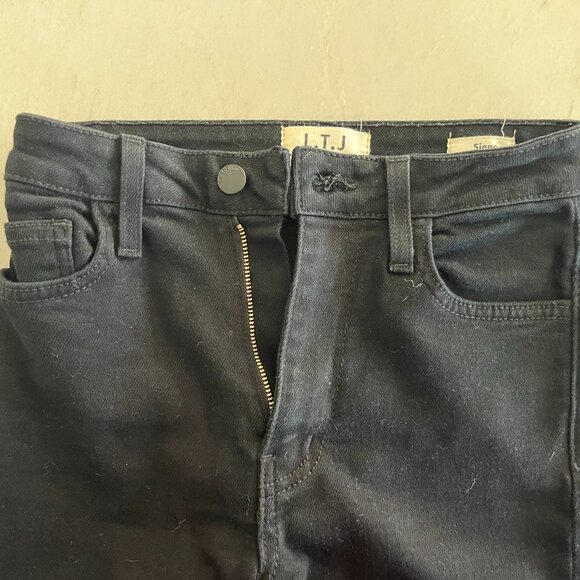 L.T.J. Letters to Juliet Black Slim Bootcut Jeans Size 24 - Picture 6 of 6